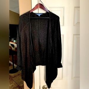 Very stylish Simply Vera shorter cardigan dark grey see pics for materials.